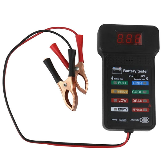 12/24V Battery Tester Car Battery Checker Electricity Capacity Tester by buy2fix