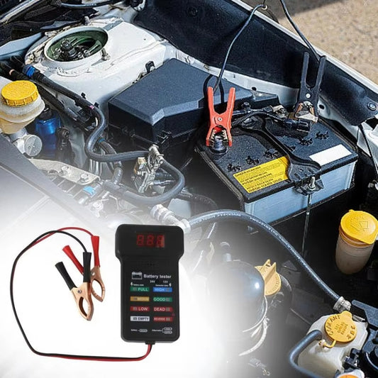 12/24V Battery Tester Car Battery Checker Electricity Capacity Tester by buy2fix