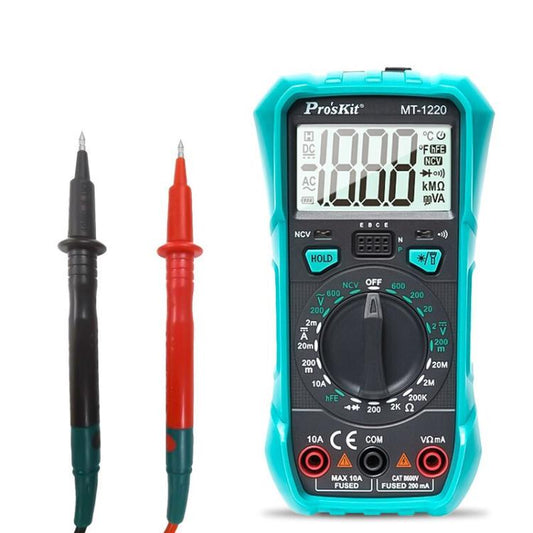 ProsKit MT-1220-C 3-1/2 Burn-Proof Digital Intelligent Multimeter - Current & Voltage Tester by ProsKit | Online Shopping UK | buy2fix