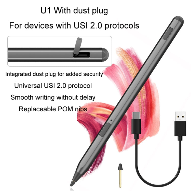 Tablet Stylus Pen USI2.0 Protocol Pen Stylus Anti False Touch(Black) - Stylus Pen by buy2fix | Online Shopping UK | buy2fix