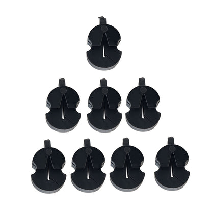 8pcs /Set Violin Mute Instrument Volume Reduction Tool(Black) - String Instrument Accessories by buy2fix | Online Shopping UK | buy2fix