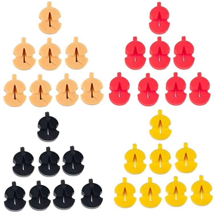 8pcs /Set Violin Mute Instrument Volume Reduction Tool(Red) - String Instrument Accessories by buy2fix | Online Shopping UK | buy2fix