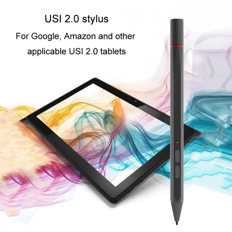 UX95 For Amazon Tablet/Chromebook Stylus 4096 Pressure Sensitive Stylus USI Protocol Pen(Black) - Stylus Pen by buy2fix | Online Shopping UK | buy2fix