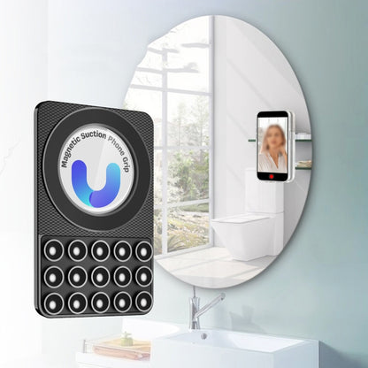 Magnetic Suction Mobile Phone Grip Hands-Free Silicone Cellphone Mount Stand(Blue) - Lazy Bracket by buy2fix | Online Shopping UK | buy2fix