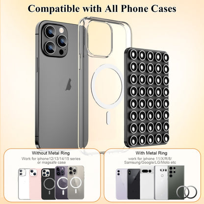 Magnetic Suction Mobile Phone Grip Hands-Free Silicone Cellphone Mount Stand(Blue) - Lazy Bracket by buy2fix | Online Shopping UK | buy2fix