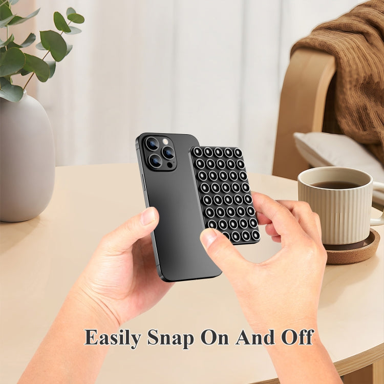 Magnetic Suction Mobile Phone Grip Hands-Free Silicone Cellphone Mount Stand(Black) - Lazy Bracket by buy2fix | Online Shopping UK | buy2fix