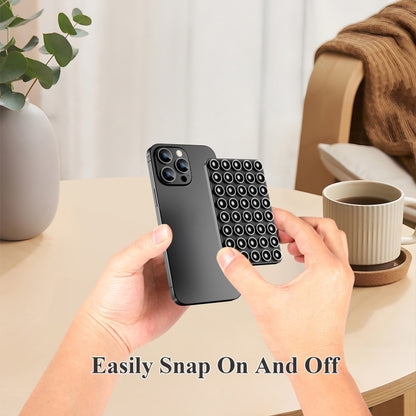 Magnetic Suction Mobile Phone Grip Hands-Free Silicone Cellphone Mount Stand(Black) - Lazy Bracket by buy2fix | Online Shopping UK | buy2fix