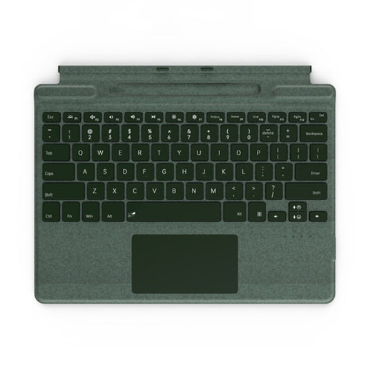For Microsoft Surface Pro 8 / 9 / 10 / 11 / X Bluetooth Keyboard Magnetic Tablet Wireless Touch Backlit Keyboard With Pen Slot(Green) - Others Keyboard by buy2fix | Online Shopping UK | buy2fix