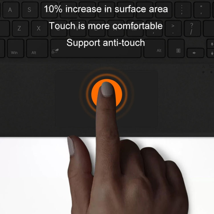 For Microsoft Surface Pro 8 / 9 / 10 / 11 / X Bluetooth Keyboard Magnetic Tablet Wireless Touch Backlit Keyboard With Pen Slot(Gray) - Others Keyboard by buy2fix | Online Shopping UK | buy2fix