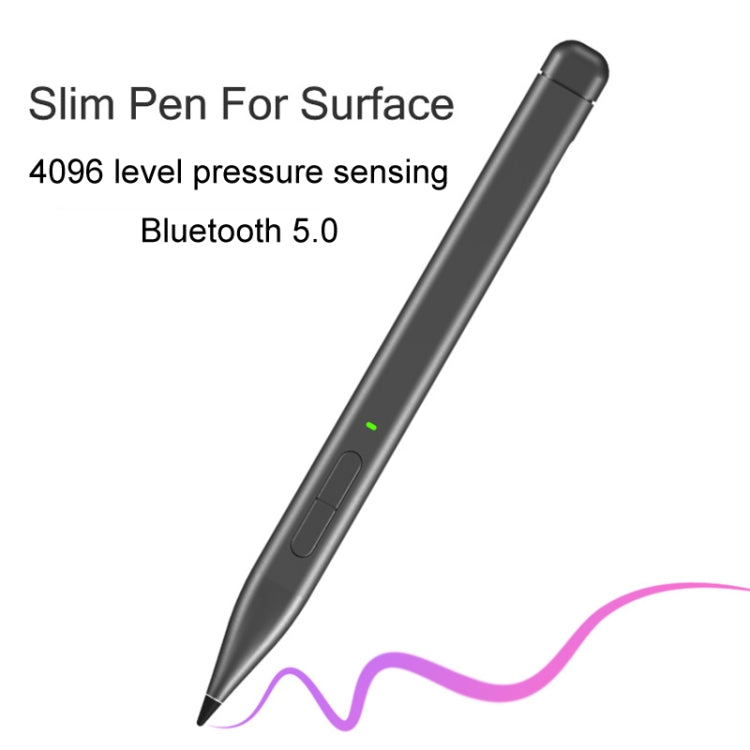 For Microsoft Surface Pro 8 / 9 / Go Laptop Stylus 4096 Pressure Sensitive Stylus Pen(Silver) - Stylus Pen by buy2fix | Online Shopping UK | buy2fix