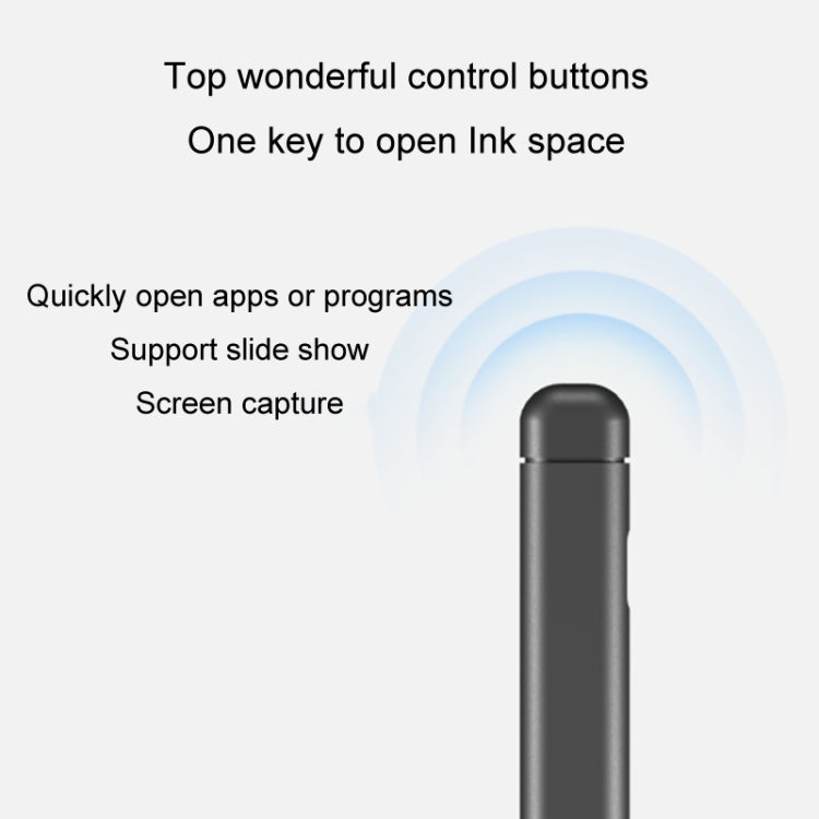 For Microsoft Surface Pro 8 / 9 / Go Laptop Stylus 4096 Pressure Sensitive Stylus Pen(Black) - Stylus Pen by buy2fix | Online Shopping UK | buy2fix