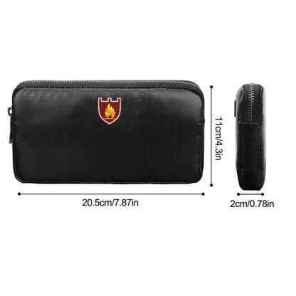 Fireproof and Waterproof Protective Bag for Digital Accessories Valuables 7.87x4.3x0.78 Inch - Digital Storage Bag by buy2fix | Online Shopping UK | buy2fix