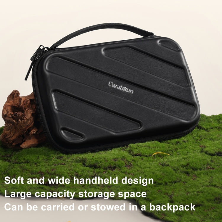 Cwatcun D163 Photography Accessories Organiser EVA Hard Shell Drop-proof Clutch Portable Digital Bag(Black) - Soft Bag by Cwatcun | Online Shopping UK | buy2fix