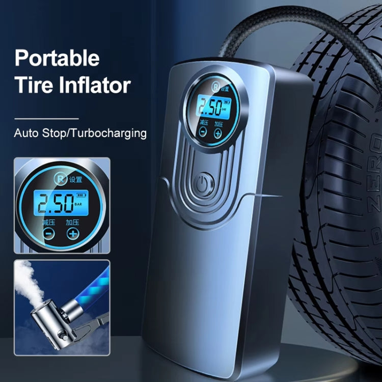 Car Portable Mini Digital Display High Power Multifunctional Inflatable Pump, Model: Wired by buy2fix