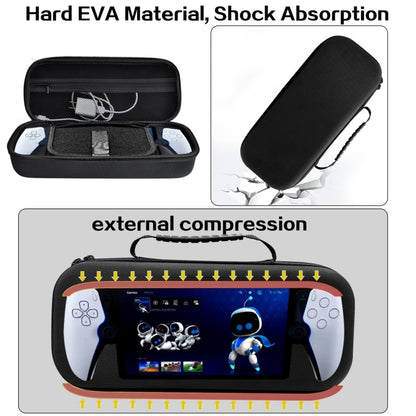 For PS Portal Game Consoles EVA Shockproof Waterproof Storage Bag(Black) - Bags by buy2fix | Online Shopping UK | buy2fix
