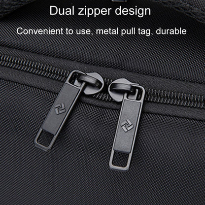 SKV BLB2006 Men Business Travel Double Shoulder Bag Large Capacity Casual Laptop Backpack(Black) - Backpack by SKV | Online Shopping UK | buy2fix