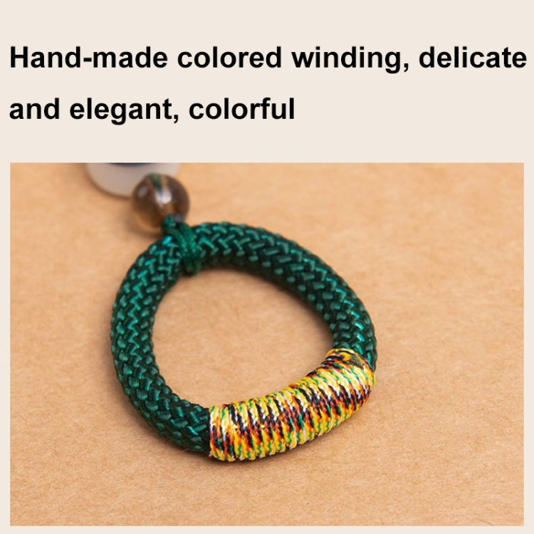 Hand-Woven Ancient Style Ring Buckle Mobile Phone Lanyard U Disk Lanyard Car Key Pendant(Purple) - Lanyards & Wrist Straps by buy2fix | Online Shopping UK | buy2fix