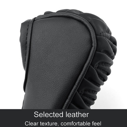 Car Universal Leather Gear Sleeve Breathable Gearshift Cover, Style: Manual Gear Yellow by buy2fix