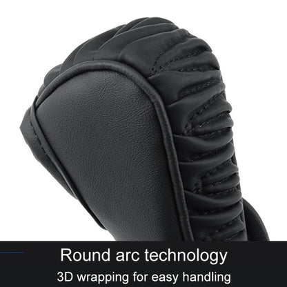 Car Universal Leather Gear Sleeve Breathable Gearshift Cover, Style: Manual Gear Black by buy2fix