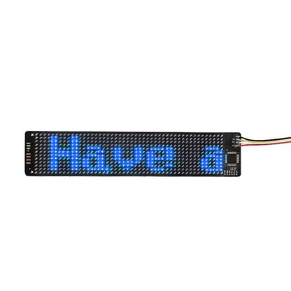 155 X 32mm Hat Backpack Vest Bluetooth LED Flexible Multi-Language Advertising Display Screen(Blue) - LED Billboard by buy2fix | Online Shopping UK | buy2fix