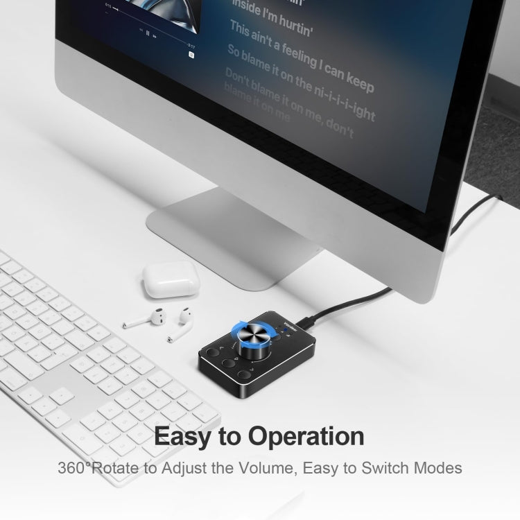 Vaydeer JP2011 USB Computer Volume Adjustment Controller Desktop Multimedia Rotary Button(Type-C) - USB Sound by Vaydeer | Online Shopping UK | buy2fix
