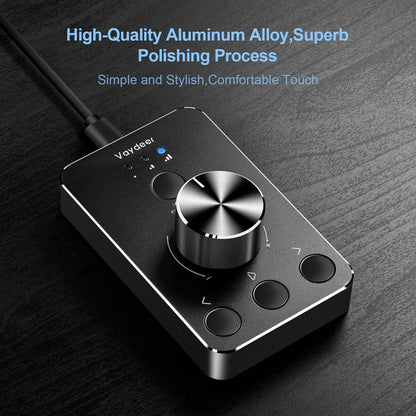 Vaydeer JP2011 USB Computer Volume Adjustment Controller Desktop Multimedia Rotary Button(Type-C) - USB Sound by Vaydeer | Online Shopping UK | buy2fix