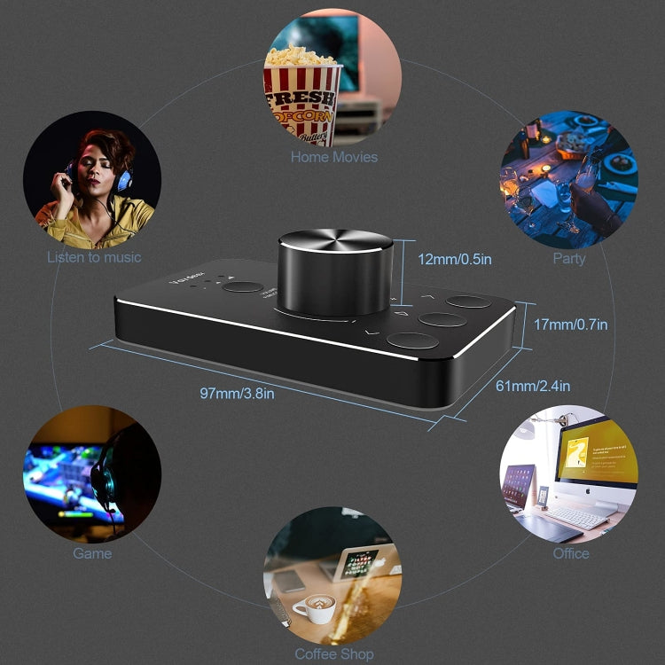 Vaydeer JP2011 USB Computer Volume Adjustment Controller Desktop Multimedia Rotary Button(Type-C) - USB Sound by Vaydeer | Online Shopping UK | buy2fix