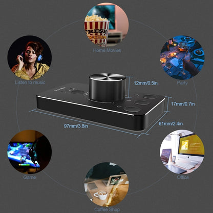 Vaydeer JP2011 USB Computer Volume Adjustment Controller Desktop Multimedia Rotary Button(Type-C) - USB Sound by Vaydeer | Online Shopping UK | buy2fix