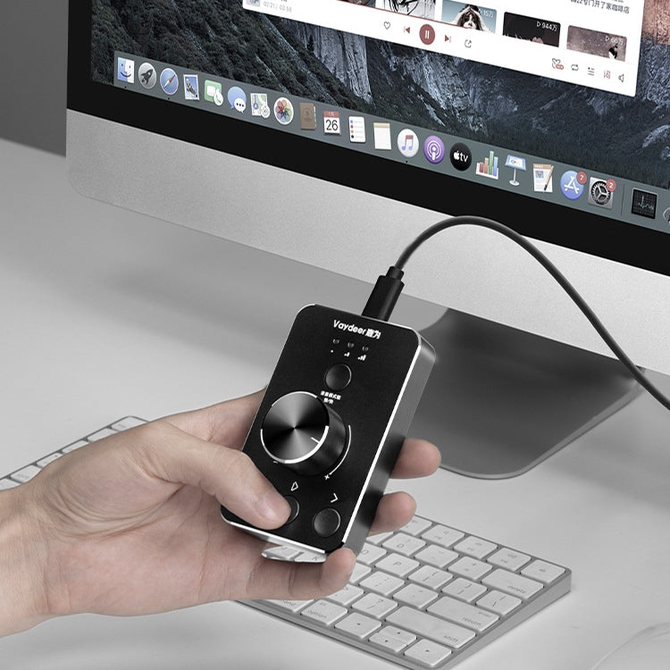 Vaydeer JP2011 USB Computer Volume Adjustment Controller Desktop Multimedia Rotary Button(Type-C) - USB Sound by Vaydeer | Online Shopping UK | buy2fix