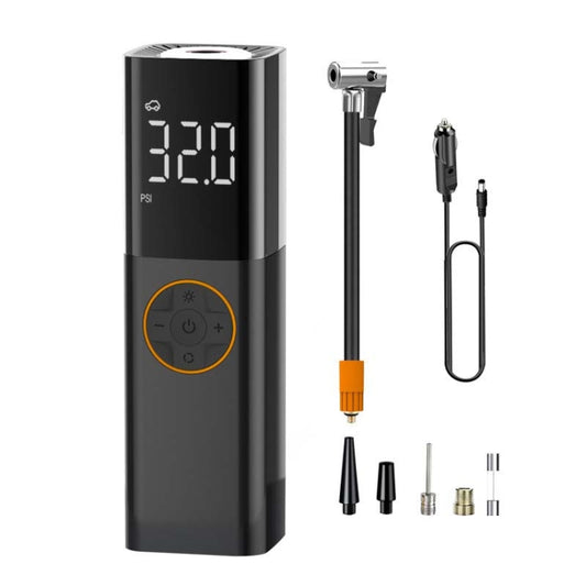 Car Portable Multifunctional Intelligent Digital Display Inflatable Pump(Black) by buy2fix
