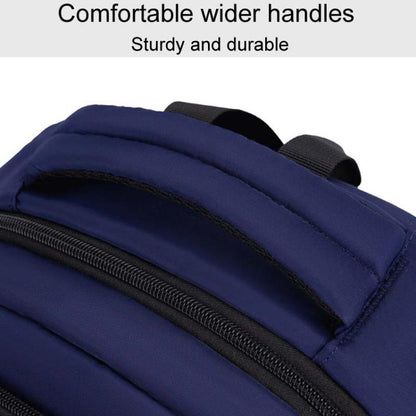 SKV B23344 Men Large Capacity Business Laptop Backpack Outdoor Traveling Double Shoulder Bag(Blue) - Backpack by SKV | Online Shopping UK | buy2fix