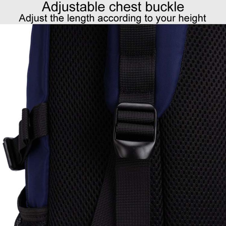 SKV B23344 Men Large Capacity Business Laptop Backpack Outdoor Traveling Double Shoulder Bag(Blue) - Backpack by SKV | Online Shopping UK | buy2fix