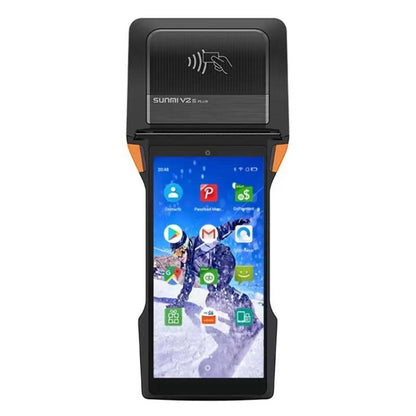 SUNMI V2s PLUS Handheld Cash Register With 80mm Printer Intelligent Mobile Terminal, Spec: 2+16G Standard(EU Plug) by SUNMI