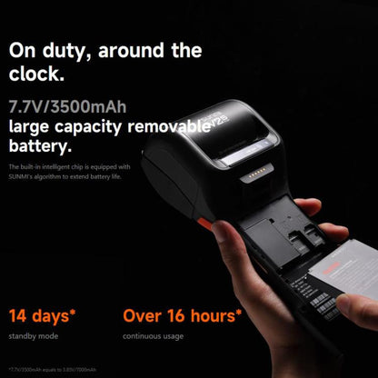 SUNMI V2s PLUS Handheld Cash Register With 80mm Printer Intelligent Mobile Terminal, Spec: 3+32G Scanner(US Plug) by SUNMI