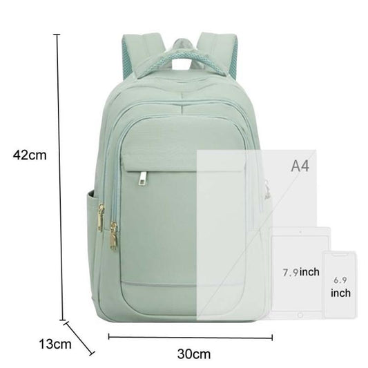SKV B23874 Large Capacity Water Resistant Double Shoulder Casual Laptop Bag(Matcha Color) - Backpack by SKV | Online Shopping UK | buy2fix
