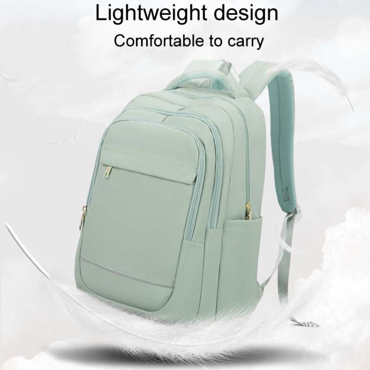 SKV B23874 Large Capacity Water Resistant Double Shoulder Casual Laptop Bag(Matcha Color) - Backpack by SKV | Online Shopping UK | buy2fix