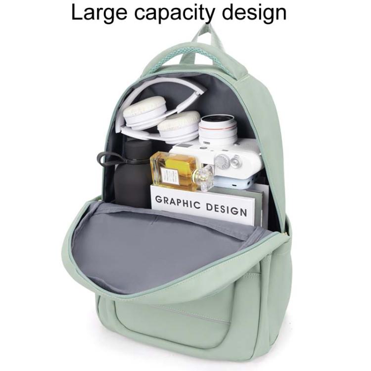 SKV B23874 Large Capacity Water Resistant Double Shoulder Casual Laptop Bag(Matcha Color) - Backpack by SKV | Online Shopping UK | buy2fix