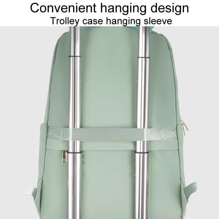 SKV B23874 Large Capacity Water Resistant Double Shoulder Casual Laptop Bag(Matcha Color) - Backpack by SKV | Online Shopping UK | buy2fix