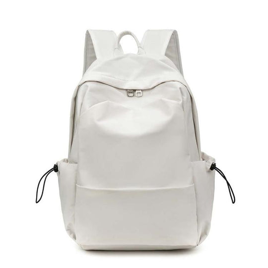 SKV B1530 Large Capacity Student School Bag Casual Double Shoulder Laptop Backpack(White)