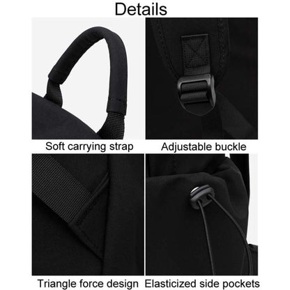 SKV B1530 Large Capacity Student School Bag Casual Double Shoulder Laptop Backpack(Black) - Backpack by SKV | Online Shopping UK | buy2fix