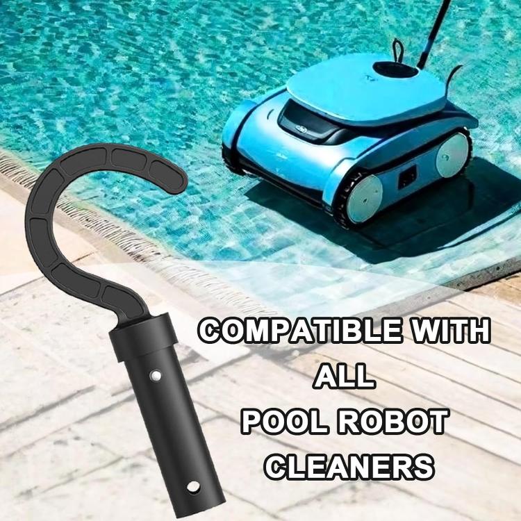 Pool Robot Cleaners Fixedly Connected Telescopic Pole Hook(Black) - Swimming Pool Parts by buy2fix | Online Shopping UK | buy2fix