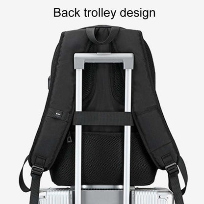 SKV B21071 Large Capacity Student School Bags Leisure Traveling Double Shoulder Laptop Backpack(Blue) - Backpack by SKV | Online Shopping UK | buy2fix