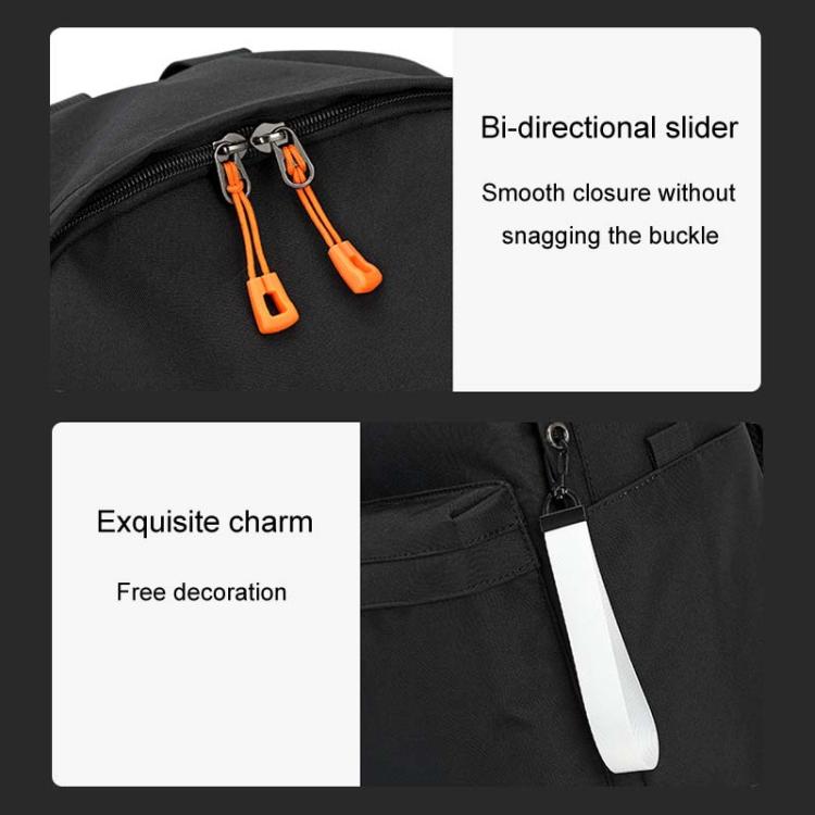 SKV B21071 Large Capacity Student School Bags Leisure Traveling Double Shoulder Laptop Backpack(Black) - Backpack by SKV | Online Shopping UK | buy2fix