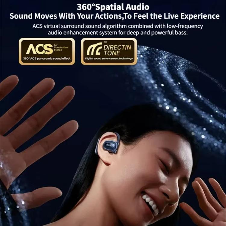 REMAX OpenBuds P5 PRO Air Conduction Hanging Ear Bluetooth Earphone ENC Sports Noise Reduction Earphone(Navy) - TWS Earphone by REMAX | Online Shopping UK | buy2fix