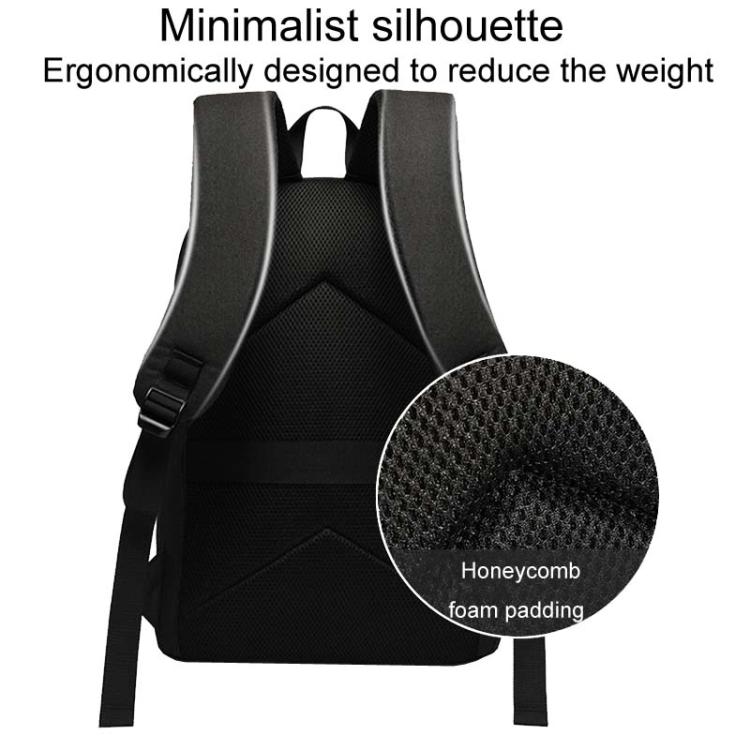 SKV B20537 Lightweight Traveling Double Shoulder Bag Large Capacity Laptop Backpack(Black) - Backpack by SKV | Online Shopping UK | buy2fix