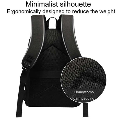 SKV B20537 Lightweight Traveling Double Shoulder Bag Large Capacity Laptop Backpack(Black) - Backpack by SKV | Online Shopping UK | buy2fix