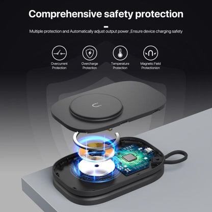 T5 3 In 1 Folding Magnetic Wireless Charger For Apple Watch / iPhone / AirPods(White) - Wireless Charger by buy2fix | Online Shopping UK | buy2fix