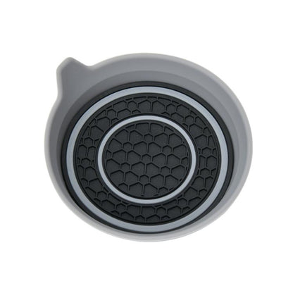 Car Bowl-shaped Non-slip Heat-insulating Double-ring Water Coaster, Color: Gray by buy2fix