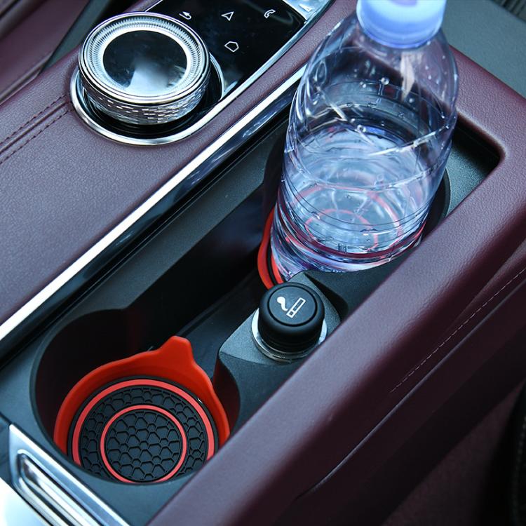 Car Bowl-shaped Non-slip Heat-insulating Double-ring Water Coaster, Color: Purple by buy2fix