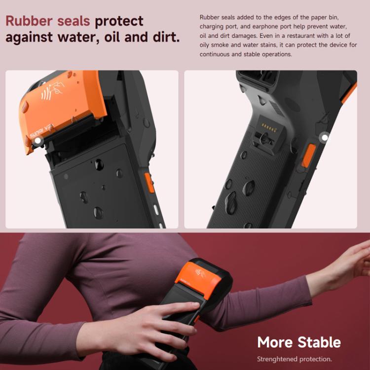 SUNMI V2s Scanning Label Printing Cash Register, Spec: Classic 1+8G(US Plug) by SUNMI